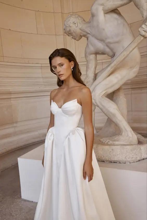 Morgan Davies Bridal Model wearing a gown by Alon Livné